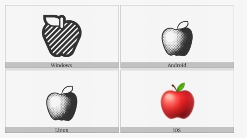 Red Apple On Various Operating Systems - Mcintosh, HD Png Download, Transparent PNG