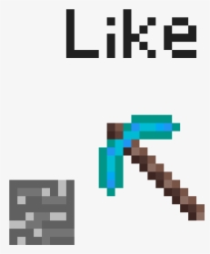 Minecraft Pickaxe Transparent Background , Png Download - Minecraft Diamond Pickaxe, Png Download, Transparent PNG