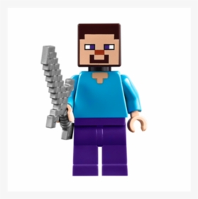 Minecraft Steve Png - Sword, Transparent Png, Transparent PNG