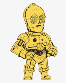 The 2017 Star Wars Celebration Orlando Pin Collection - C3po Star Wars Cartoon, HD Png Download, Transparent PNG