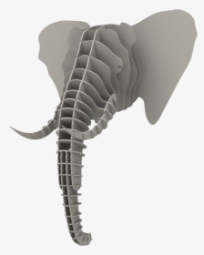 3d Elephant Head, HD Png Download, Transparent PNG