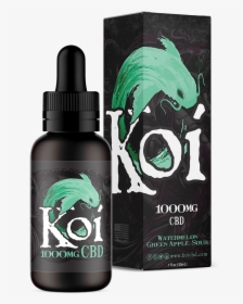Koi Jade 1000mg Cbd Oil Tincture, Watermelon Green - Koi Cbd Pink Lemonade, HD Png Download, Transparent PNG