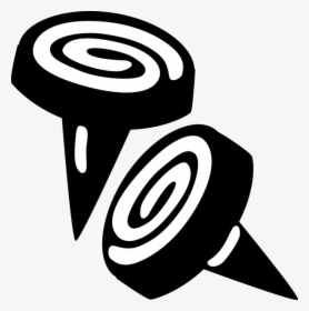 Vector Illustration Of Push Pin Or Thumb Tack Fastens - Emblem, HD Png Download, Transparent PNG