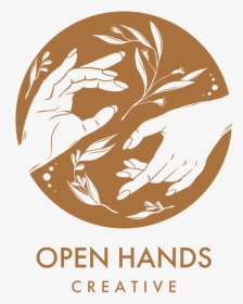 Open Hands Logo Circle Vector Honey Name-01, HD Png Download, Transparent PNG
