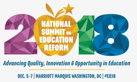 2018 National Summit On Education Reform Logo With - Graphic Design, HD Png Download, Transparent PNG