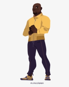 Afro Character Design Male, HD Png Download, Transparent PNG