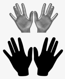 Hands, Fingers, Spread, Left, Right, Chirality - Two Hands Clipart, HD Png Download, Transparent PNG