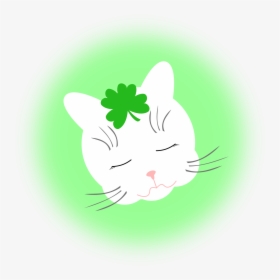 Cat Green White Black Mammal Small To Medium Sized - Cat Yawns, HD Png Download, Transparent PNG