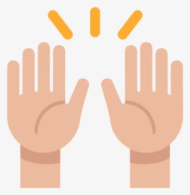 Transparent Open Hand Png - Emoji Mãos Pra Cima Png, Png Download, Transparent PNG