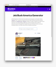 Jeb Bush Gun, HD Png Download, Transparent PNG