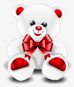 Bear Clipart Symbol - White Teddy Bear Clipart, HD Png Download, Transparent PNG