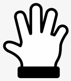 Hand Outline Hands Spread Gestures Icon Clipart Free - Hand Outline, HD Png Download, Transparent PNG