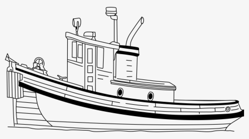 Boat Clipart Png - Tug Boat Colouring, Transparent Png, Transparent PNG