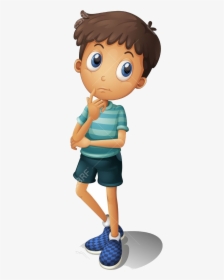 Thinking Boy Clipart And Cliparts For Free Transparent - Thinking Boy Cartoon, HD Png Download, Transparent PNG