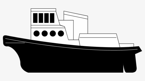 Tugboat Png Transparent Ship - Cargo Ship With Transparent Background, Png Download, Transparent PNG