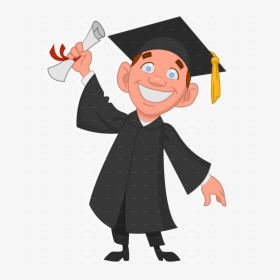 College Graduation Clipart - Graduating Student Clipart, HD Png Download, Transparent PNG