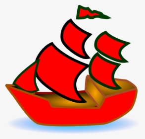Red Boat Cliparts - Boat Clipart Royalty Free, HD Png Download, Transparent PNG
