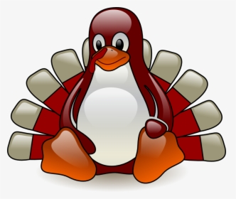 Whimsical Turkey Clipart Thanksgiving Wallpaper - Turkey Penguin, HD Png Download, Transparent PNG