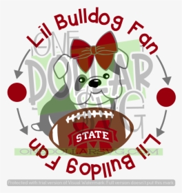 Lil Bulldog Fan Mississippi State - Mississippi State University Clipart, HD Png Download, Transparent PNG
