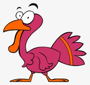 Turkeys Clipart Pink - Cartoon, HD Png Download, Transparent PNG