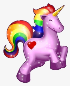 Unicorn Clipart , Png Download - Gif Unicorn Rainbow, Transparent Png, Transparent PNG