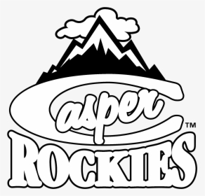Casper Rockies Logo Black And White - Casper Rockies, HD Png Download, Transparent PNG