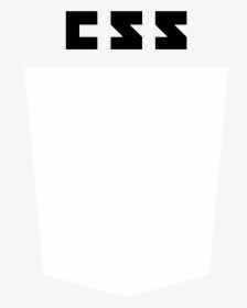 Css3 Logo Black And White - Css Logo White Png, Transparent Png, Transparent PNG