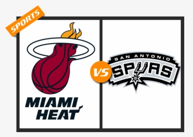 Miami Vs Spurs - Miami Heat 1988 Logo, HD Png Download, Transparent PNG