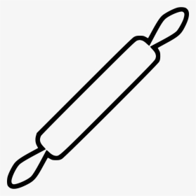 Rolling Pin - Rolling Pin Black And White, HD Png Download, Transparent PNG