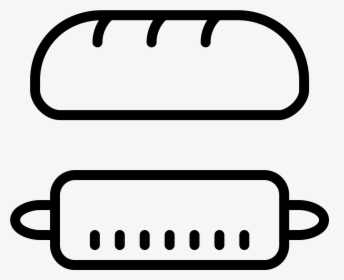 Bread And Rolling Pin Icon - Rolling Pin, HD Png Download, Transparent PNG