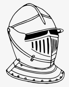 Clipart Library Drawing Iron Man Armour - Knight Helmet Clipart Black And White, HD Png Download, Transparent PNG