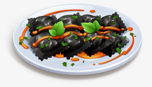 Black Ravioli With Shrimp - Chocolate, HD Png Download, Transparent PNG