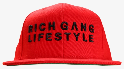 Rich Gang Lifestyle Red Snapback - Baseball Cap, HD Png Download, Transparent PNG