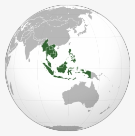 Japanese Invade Southeast Asia Png - South East Asia On Globe, Transparent Png, Transparent PNG
