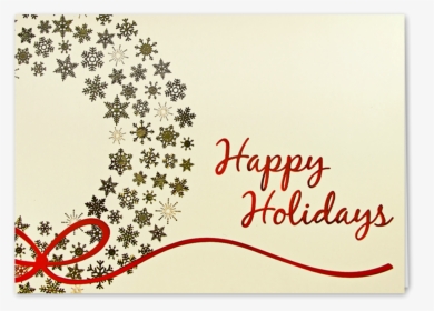Picture Of Gold Snowflakes Wreath Greeting Card - Happy Birthday, HD Png Download, Transparent PNG