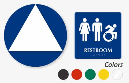 Handicap Bathroom Signs Simple Accessible Restroom - Ada Unisex Restroom Signage, HD Png Download, Transparent PNG