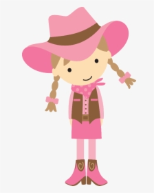 Cowgirl Clipart Western Party - Cute Cowgirl Clipart, HD Png Download, Transparent PNG