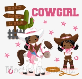 Transparent Cowgirl Clipart - Clip Art African American Cowgirl, HD Png Download, Transparent PNG