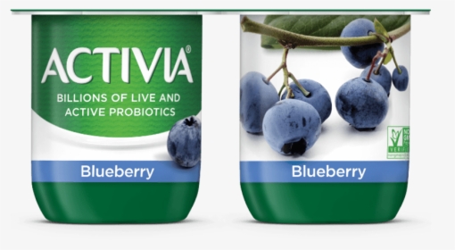 Activia Probiotic Blended Lowfat Yogurt Blueberry - Activia Vanilla Yogurt Container Png, Transparent Png, Transparent PNG