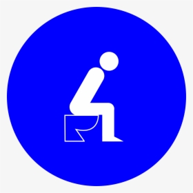 Toilet, Crapping, Bathroom, Restrooms, Sitting, Man - Sitting On Toilet, HD Png Download, Transparent PNG