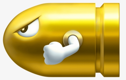 Super Mario Land - Gold Bullet Bill Mario, HD Png Download, Transparent PNG
