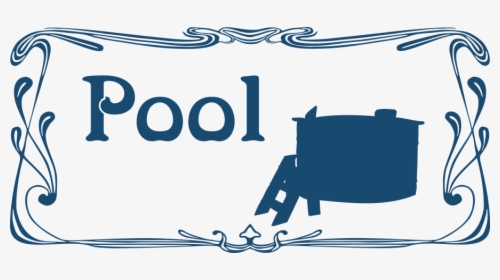 How To Set Use Pool Sign Svg Vector - Text Box Frame Png, Transparent Png, Transparent PNG