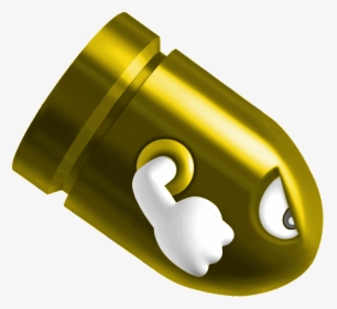 Mario Bullet Bill Gold, HD Png Download, Transparent PNG