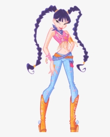 Cowgirl Musa - Winx Club Cowgirl Outfits, HD Png Download, Transparent PNG