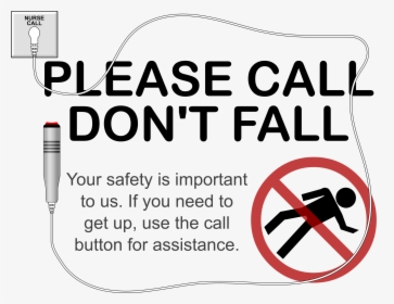 Call Don T Fall Clip Arts - Patient Safety Fall Prevention In Hospitals, HD Png Download, Transparent PNG