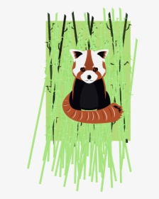 Panda On Bamboo Png, Transparent Png, Transparent PNG