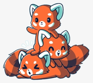 Transparent Friends Hug Clipart - Cute Kawaii Red Panda, HD Png Download, Transparent PNG