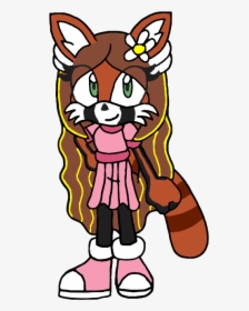 Sonic Fan Characters Wiki - Sonic Red Panda Oc, HD Png Download, Transparent PNG