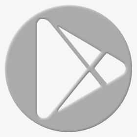 Gray Google Play Bevel - Circle, HD Png Download, Transparent PNG