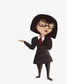 Edna Mode Edna E Mode, Cartoon Characters, The Incredibles - Edna Mode Clipart, HD Png Download, Transparent PNG